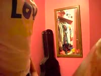 Blonde bitch solo masturbating on cam